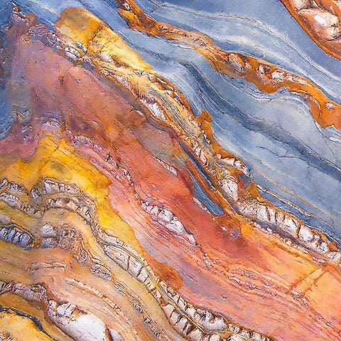 Craquelure III White Modern Wood Framed Art Print by Hunziker, Steve