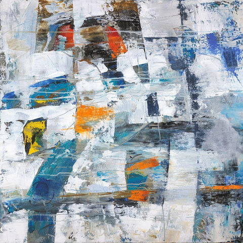 For the Love White Modern Wood Framed Art Print by Joy, Julie