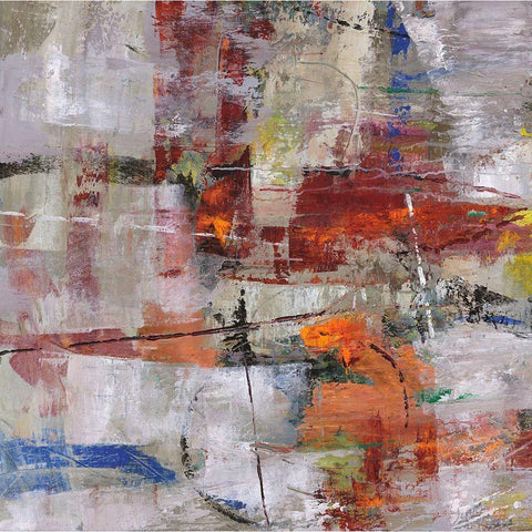 Buffalo Hunt I Gold Ornate Wood Framed Art Print with Double Matting by Joy, Julie