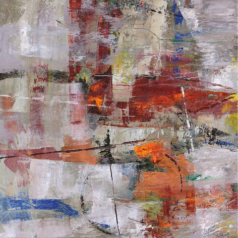 Buffalo Hunt II Gold Ornate Wood Framed Art Print with Double Matting by Joy, Julie