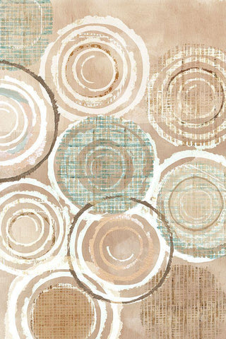 Woven Baskets I White Modern Wood Framed Art Print with Double Matting by Kouta, Flora