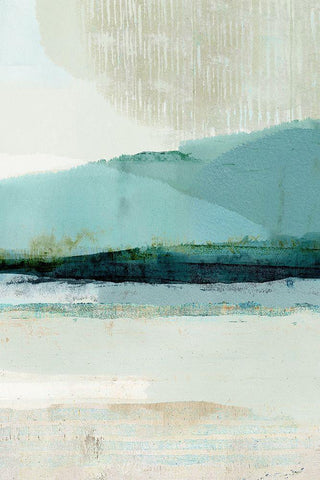 Summer Rain I Black Ornate Wood Framed Art Print with Double Matting by Kouta, Flora