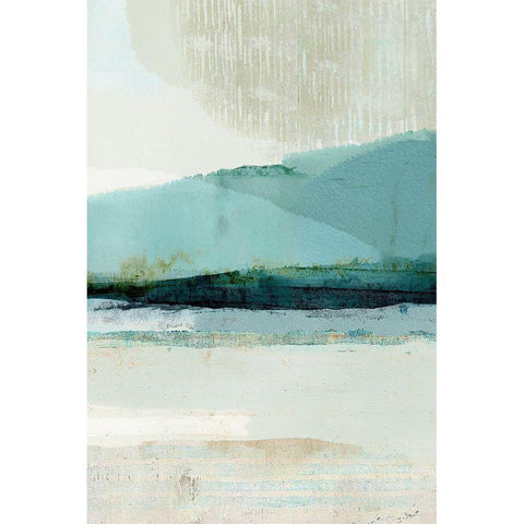 Summer Rain I White Modern Wood Framed Art Print by Kouta, Flora