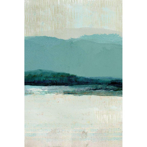 Summer Rain II Black Modern Wood Framed Art Print by Kouta, Flora