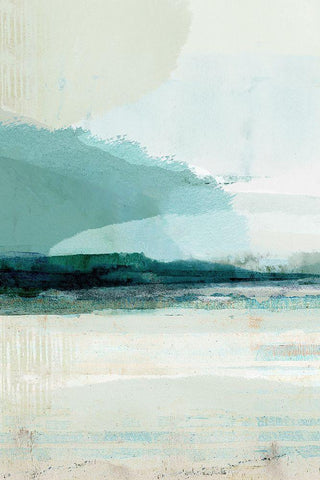 Summer Rain III White Modern Wood Framed Art Print with Double Matting by Kouta, Flora