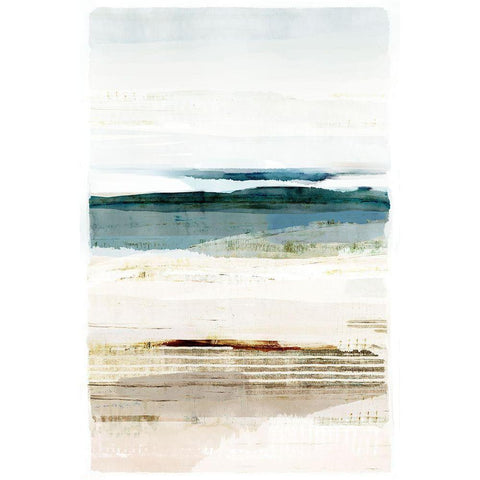 Solway Firth I White Modern Wood Framed Art Print by Kouta, Flora