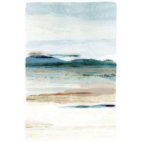 Solway Firth II White Modern Wood Framed Art Print by Kouta, Flora