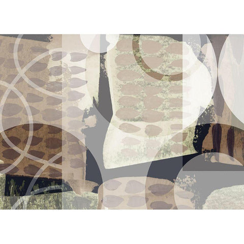 Medley Gold Ornate Wood Framed Art Print with Double Matting by Naskrent, Delores