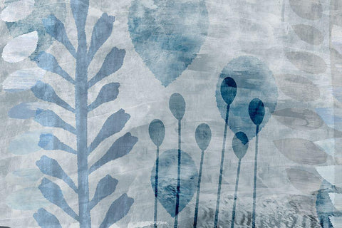 Brushwood Black Ornate Wood Framed Art Print with Double Matting by Naskrent, Delores