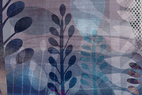 Outback White Modern Wood Framed Art Print with Double Matting by Naskrent, Delores