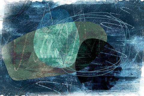 Oracle Black Ornate Wood Framed Art Print with Double Matting by Naskrent, Delores