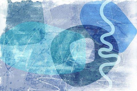 Portraya White Modern Wood Framed Art Print with Double Matting by Naskrent, Delores