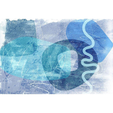 Portraya Black Modern Wood Framed Art Print by Naskrent, Delores