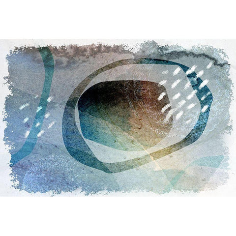 Transcription Black Modern Wood Framed Art Print by Naskrent, Delores