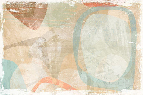 Similitude White Modern Wood Framed Art Print with Double Matting by Naskrent, Delores