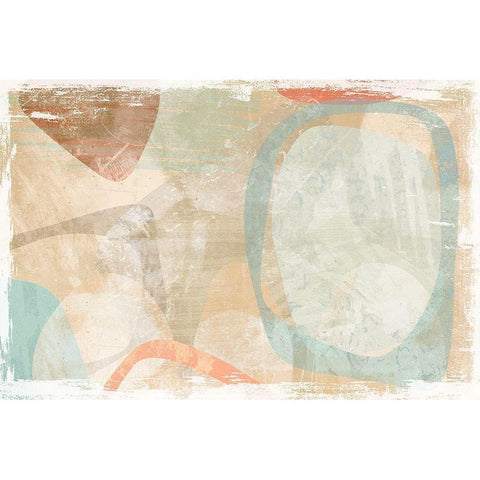 Similitude White Modern Wood Framed Art Print by Naskrent, Delores