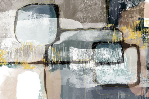 Spatial Lodge Black Ornate Wood Framed Art Print with Double Matting by Naskrent, Delores