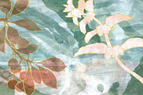 Slight Breeze White Modern Wood Framed Art Print with Double Matting by Naskrent, Delores