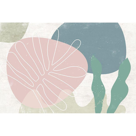 Fresh Growth Gold Ornate Wood Framed Art Print with Double Matting by Naskrent, Delores