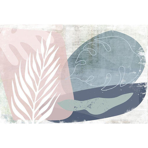 Burgeoning Black Modern Wood Framed Art Print with Double Matting by Naskrent, Delores