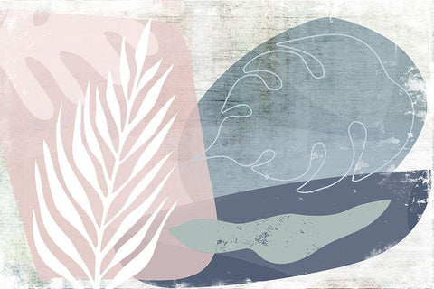 Burgeoning White Modern Wood Framed Art Print with Double Matting by Naskrent, Delores