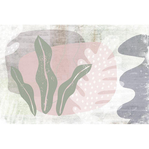 Moss Hedge White Modern Wood Framed Art Print by Naskrent, Delores