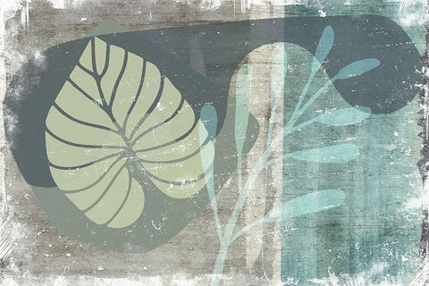 Seasonal Crop  White Modern Wood Framed Art Print with Double Matting by Naskrent, Delores