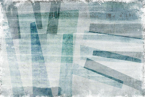 Bridging White Modern Wood Framed Art Print with Double Matting by Naskrent, Delores