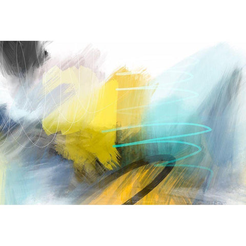 Deadly Tornado Black Modern Wood Framed Art Print with Double Matting by Naskrent, Delores