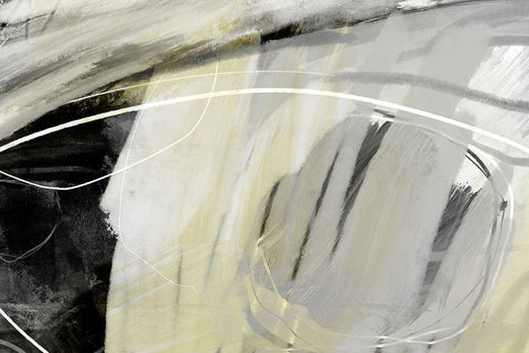 Whisper It White Modern Wood Framed Art Print with Double Matting by Naskrent, Delores