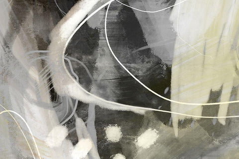 Allegedly Black Ornate Wood Framed Art Print with Double Matting by Naskrent, Delores