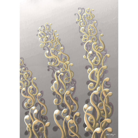 Spacious Rhapsody I Gold Ornate Wood Framed Art Print with Double Matting by Wang, John