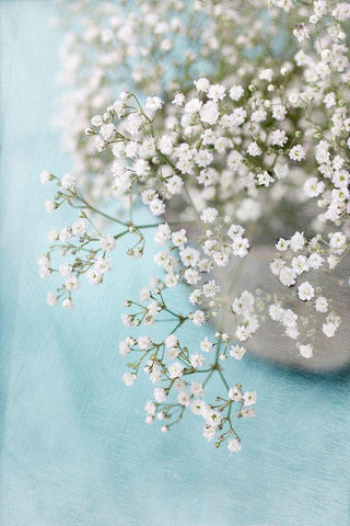 Breath White Modern Wood Framed Art Print with Double Matting by Stalus, Judy