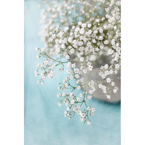 Breath White Modern Wood Framed Art Print by Stalus, Judy