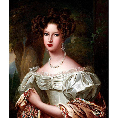 Classic Floozy I Gold Ornate Wood Framed Art Print with Double Matting by Smith, Karen