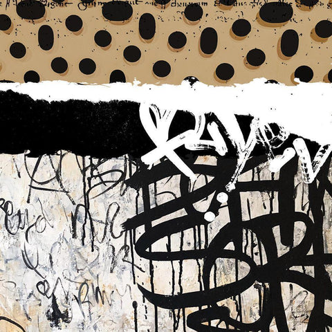 Converse II Black Modern Wood Framed Art Print with Double Matting by Smith, Karen