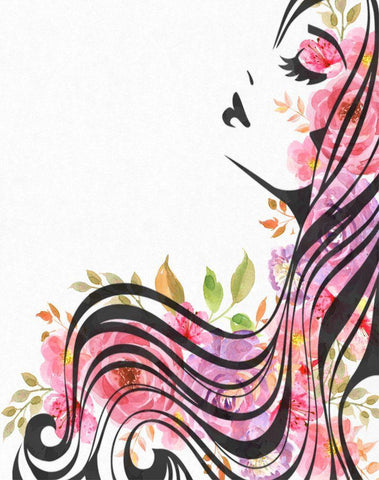 Rosey II Black Ornate Wood Framed Art Print with Double Matting by Smith, Karen