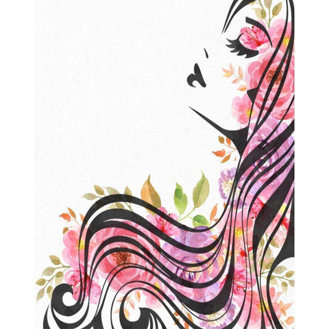 Rosey II Gold Ornate Wood Framed Art Print with Double Matting by Smith, Karen