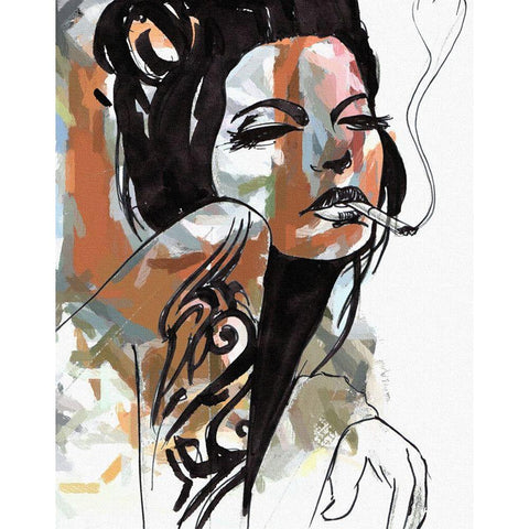 Allure White Modern Wood Framed Art Print by Smith, Karen