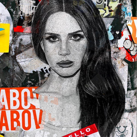 The Girl White Modern Wood Framed Art Print by Smith, Karen