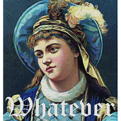 Whatever Gold Ornate Wood Framed Art Print with Double Matting by Smith, Karen