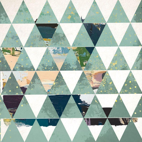 Dimension I White Modern Wood Framed Art Print with Double Matting by Smith, Karen