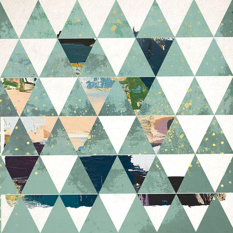 Dimension I White Modern Wood Framed Art Print by Smith, Karen