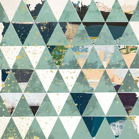 Dimension II Black Modern Wood Framed Art Print with Double Matting by Smith, Karen