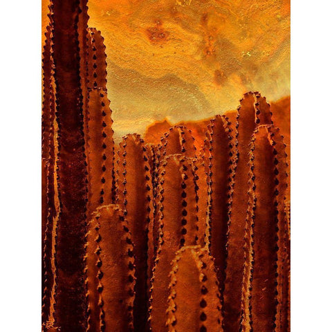 Desert Vibes II Gold Ornate Wood Framed Art Print with Double Matting by Surma And Guillen