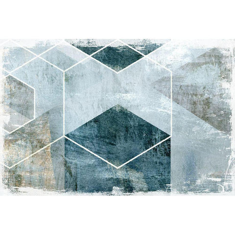 Inclination Black Modern Wood Framed Art Print by Naskrent, Delores