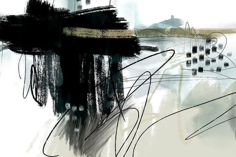 Citadel Black Ornate Wood Framed Art Print with Double Matting by Naskrent, Delores