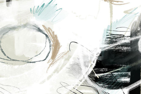 Alcazar White Modern Wood Framed Art Print with Double Matting by Naskrent, Delores