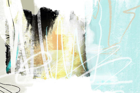 Bastion White Modern Wood Framed Art Print with Double Matting by Naskrent, Delores