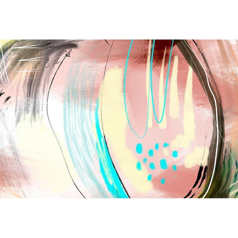 Articulate Black Modern Wood Framed Art Print with Double Matting by Naskrent, Delores